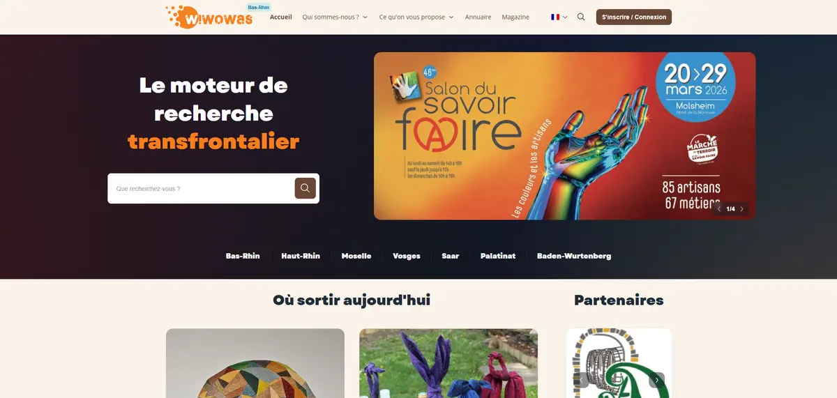 Capture d'écran du projet Wiwowas